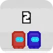 Pixel Us Red and Blue 2